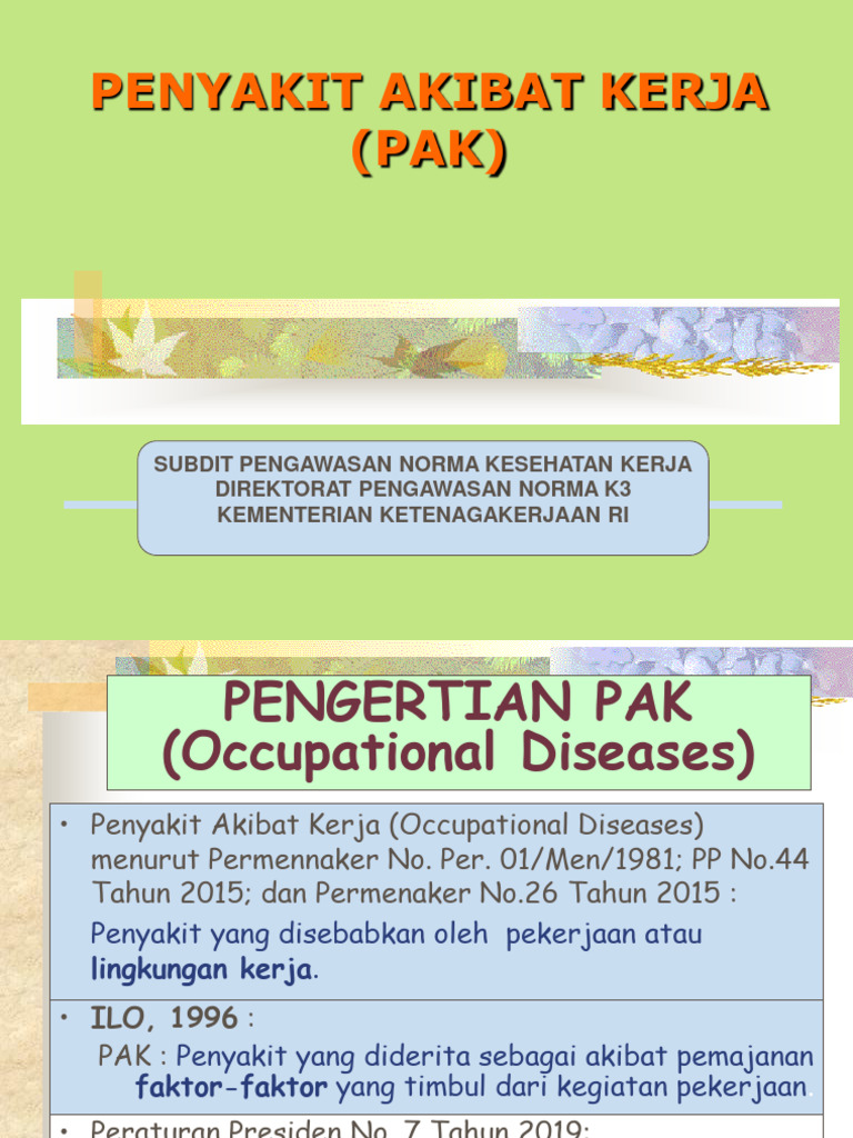 Penyakit Akibat Kerja Definisi Dan Pencegahan Pdf