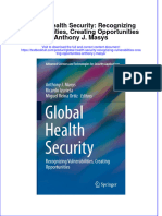 Download pdf Global Health Security Recognizing Vulnerabilities Creating Opportunities Anthony J Masys ebook full chapter 