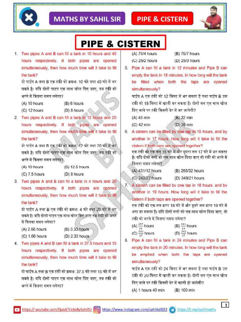 Pipe Cistern Pdf