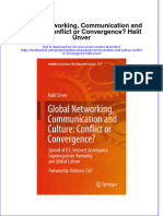 Textbook Global Networking Communication and Culture Conflict or Convergence Halit Unver Ebook All Chapter PDF