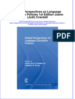 Textbook Global Perspectives On Language Education Policies 1St Edition Joann Jodi Crandall Ebook All Chapter PDF