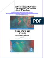 Textbook Global Health and Security Critical Feminist Perspectives 1St Edition Colleen Omanique Ebook All Chapter PDF
