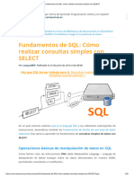 Fundamentos de SQL - Cómo Realizar Consultas Simples Con SELECT