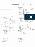 Maths Substitution Method