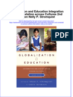 Download textbook Globalization And Education Integration And Contestation Across Cultures 2Nd Edition Nelly P Stromquist ebook all chapter pdf 