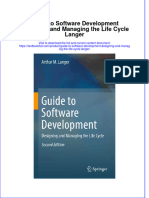 Download pdf Guide To Software Development Designing And Managing The Life Cycle Langer ebook full chapter 