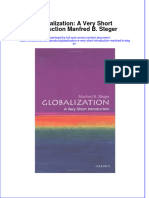 Textbook Globalization A Very Short Introduction Manfred B Steger Ebook All Chapter PDF