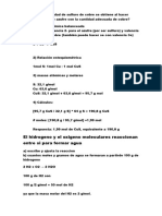 Que Masa y Cantidad de Sulfuro de Cobre Se Obtiene Al Hacer Reaccionar 64 G de Azufre Con La Cantidad Adecuada de Cobre