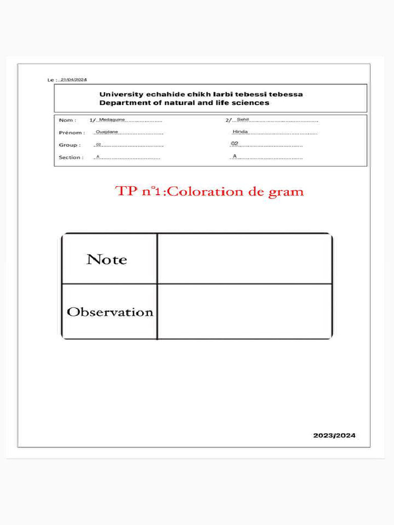 tp1 Microbiologie | PDF