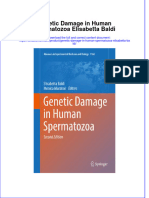 Download pdf Genetic Damage In Human Spermatozoa Elisabetta Baldi ebook full chapter 