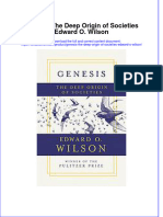 Download pdf Genesis The Deep Origin Of Societies Edward O Wilson ebook full chapter 