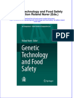 PDF Genetic Technology and Food Safety 1St Edition Roland Norer Eds Ebook Full Chapter