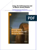 Download pdf Geoengineering The Anthropocene And The End Of Nature Jeremy Baskin ebook full chapter 