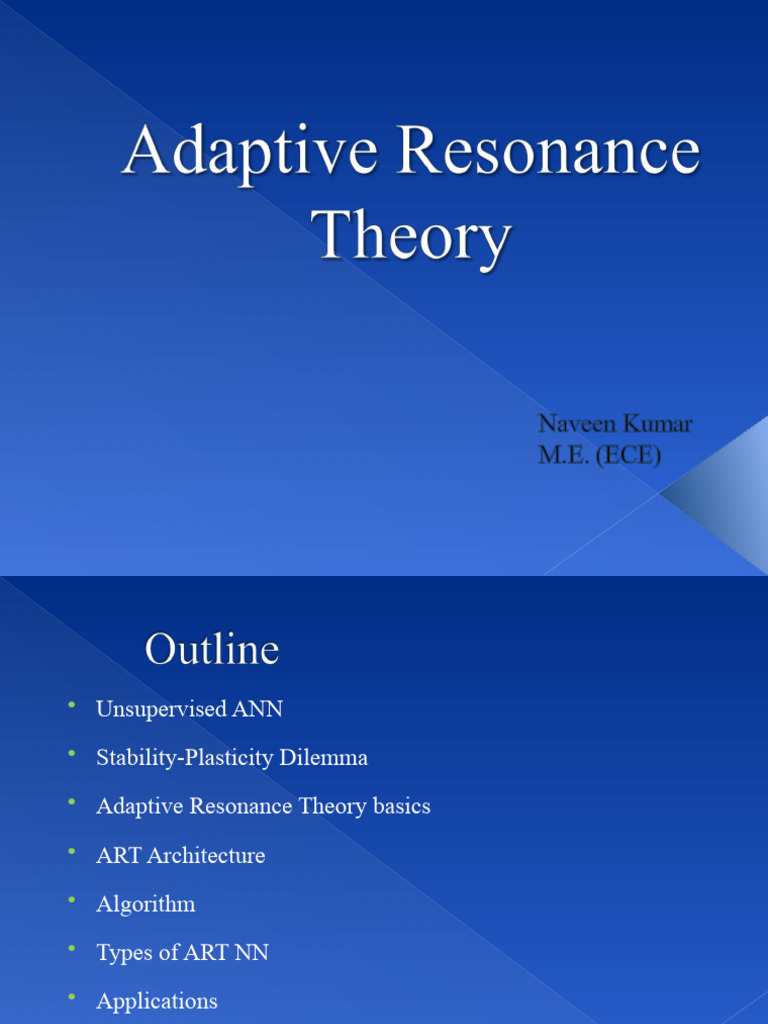 Overview of Adaptive Resonance Theory | PDF | Neuroscience | Machine ...