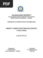 Download OOPs Lab Manual by kingraaja SN73091858 doc pdf