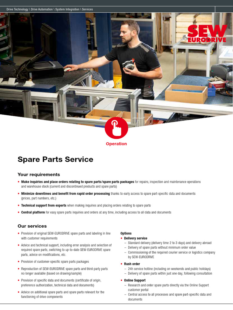 Sew Spare Parts PDF Logistics Systems Engineering