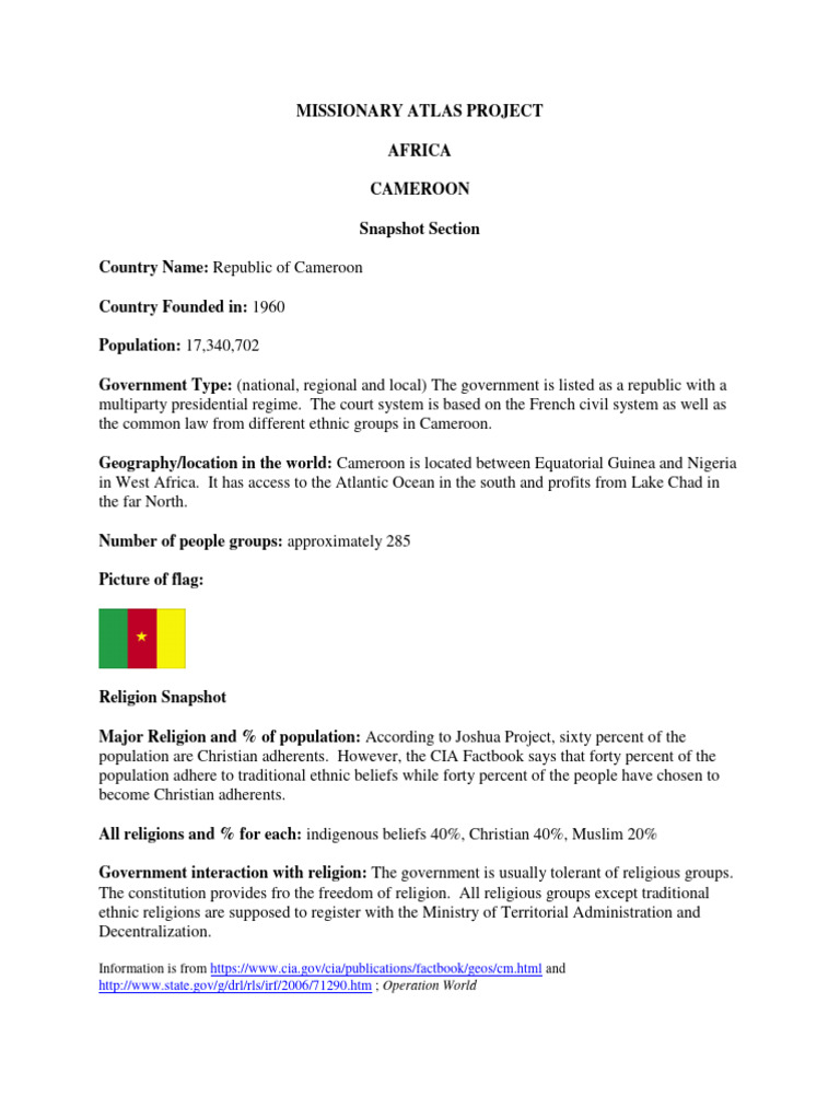 Cameroon visual data 6