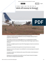 Boeing 737 Skids Off Runway During Take-Off in Senegal