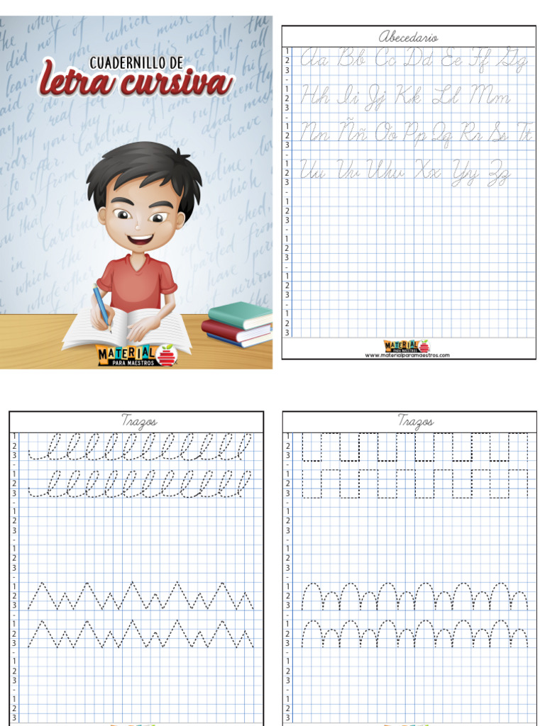 Abecedario en Letra Cursiva PDF | PDF