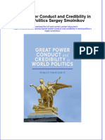 Download textbook Great Power Conduct And Credibility In World Politics Sergey Smolnikov ebook all chapter pdf 