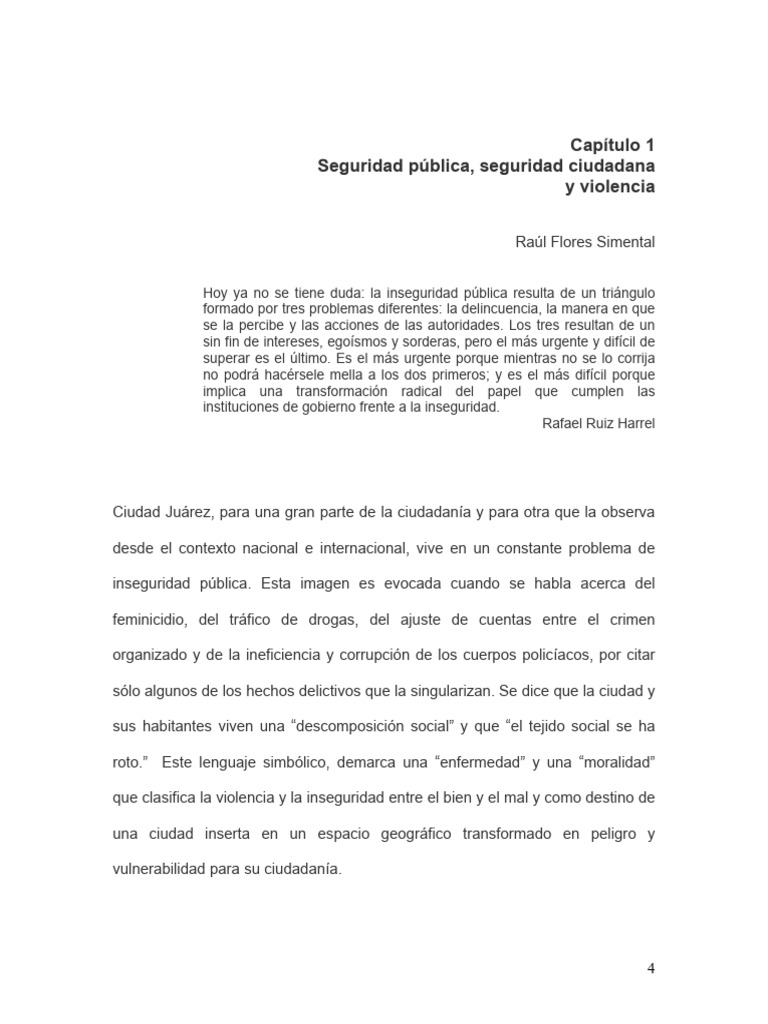 Seguridad Publicas, Seguridad Ciudadana y Violencia | PDF | Estudios de ...