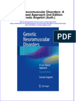 Download textbook Genetic Neuromuscular Disorders A Case Based Approach 2Nd Edition Corrado Angelini Auth ebook all chapter pdf 