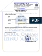 Tegar Surat Keterangan Santri 2024