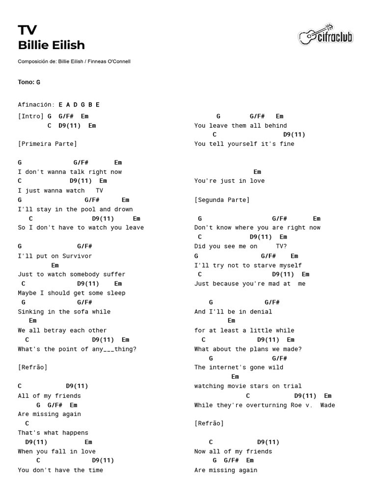 Billie Eilish Tv Pdf