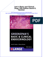 Textbook Greenspans Basic and Clinical Endocrinology 10Th Edition David G Gardner Ebook All Chapter PDF
