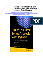 Download pdf Hands On Time Series Analysis With Python From Basics To Bleeding Edge Techniques B V Vishwas ebook full chapter 