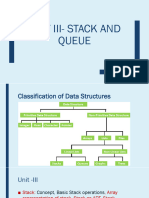 Data Structure Unit III - Stack and Queue - SPJ