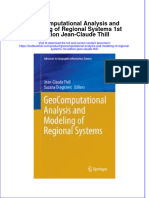 Download textbook Geocomputational Analysis And Modeling Of Regional Systems 1St Edition Jean Claude Thill ebook all chapter pdf 