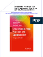 Textbook Geoenvironmental Practices and Sustainability Linkages and Directions 1St Edition G L Sivakumar Babu Ebook All Chapter PDF