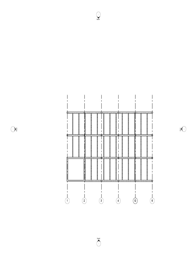 Midas Na Revit Pa Framing Plan Structural Plan Level 6 | PDF