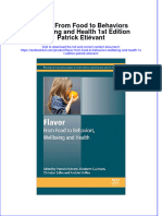Full Chapter Flavor From Food To Behaviors Wellbeing and Health 1St Edition Patrick Etievant PDF