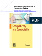 Textbook Group Theory and Computation N S Narasimha Sastry Ebook All Chapter PDF