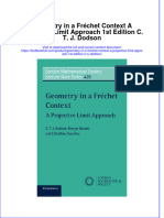 Download textbook Geometry In A Frechet Context A Projective Limit Approach 1St Edition C T J Dodson ebook all chapter pdf 