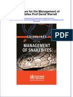 Download textbook Guidelines For The Management Of Snakebites Prof David Warrell ebook all chapter pdf 