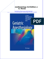 Download textbook Geriatric Anesthesiology 3Rd Edition J G Reves ebook all chapter pdf 