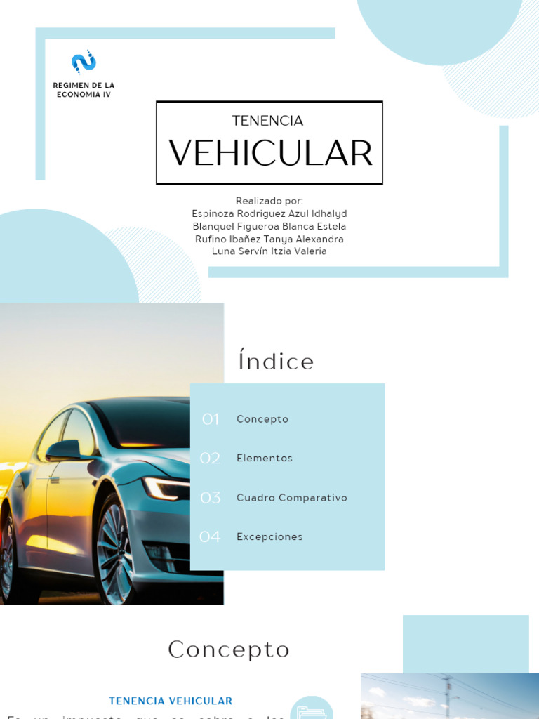 Exposición Tenencia Vehicular | PDF | Impuestos | México