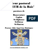 Secteur Pastoral Au CŒUR de La Baie': Paroisses de Bonaventure Caplan St-Alphonse St-Elzéar St-Siméon