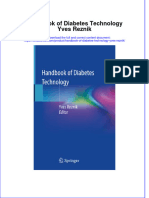 Textbook Handbook of Diabetes Technology Yves Reznik Ebook All Chapter PDF