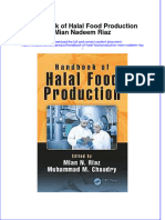 Textbook Handbook of Halal Food Production Mian Nadeem Riaz Ebook All Chapter PDF