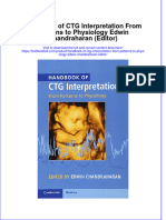 Download textbook Handbook Of Ctg Interpretation From Patterns To Physiology Edwin Chandraharan Editor ebook all chapter pdf 