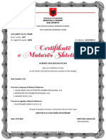 Enis Picari Certificate
