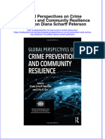 Download textbook Global Perspectives On Crime Prevention And Community Resilience 1St Edition Diana Scharff Peterson ebook all chapter pdf 