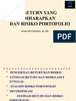 Return & Resiko Portofolio (Pertemuan 3)