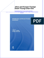 Textbook Globalisation and Korean Foreign Investment Young Chan Kim Ebook All Chapter PDF