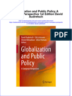 Textbook Globalization and Public Policy A European Perspective 1St Edition David Audretsch Ebook All Chapter PDF