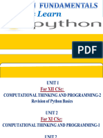 Final Revised Unit-2 Xi Cs - Ip 2020-21 Lets Learn Python Together